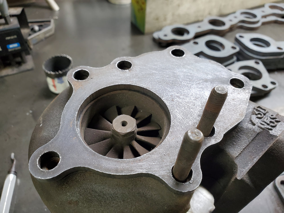 Z31 Stock t3 Turbo Downpipe Flange Pucker Factory Fabrication