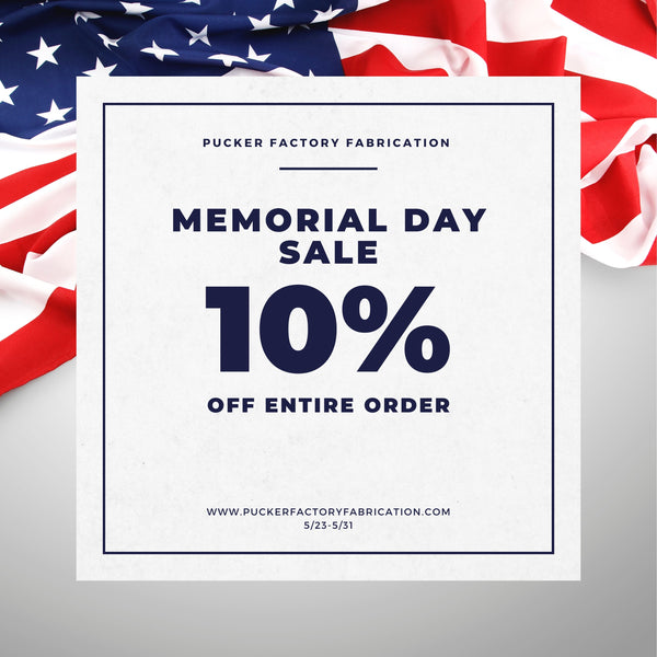 Memorial Day Sale is live